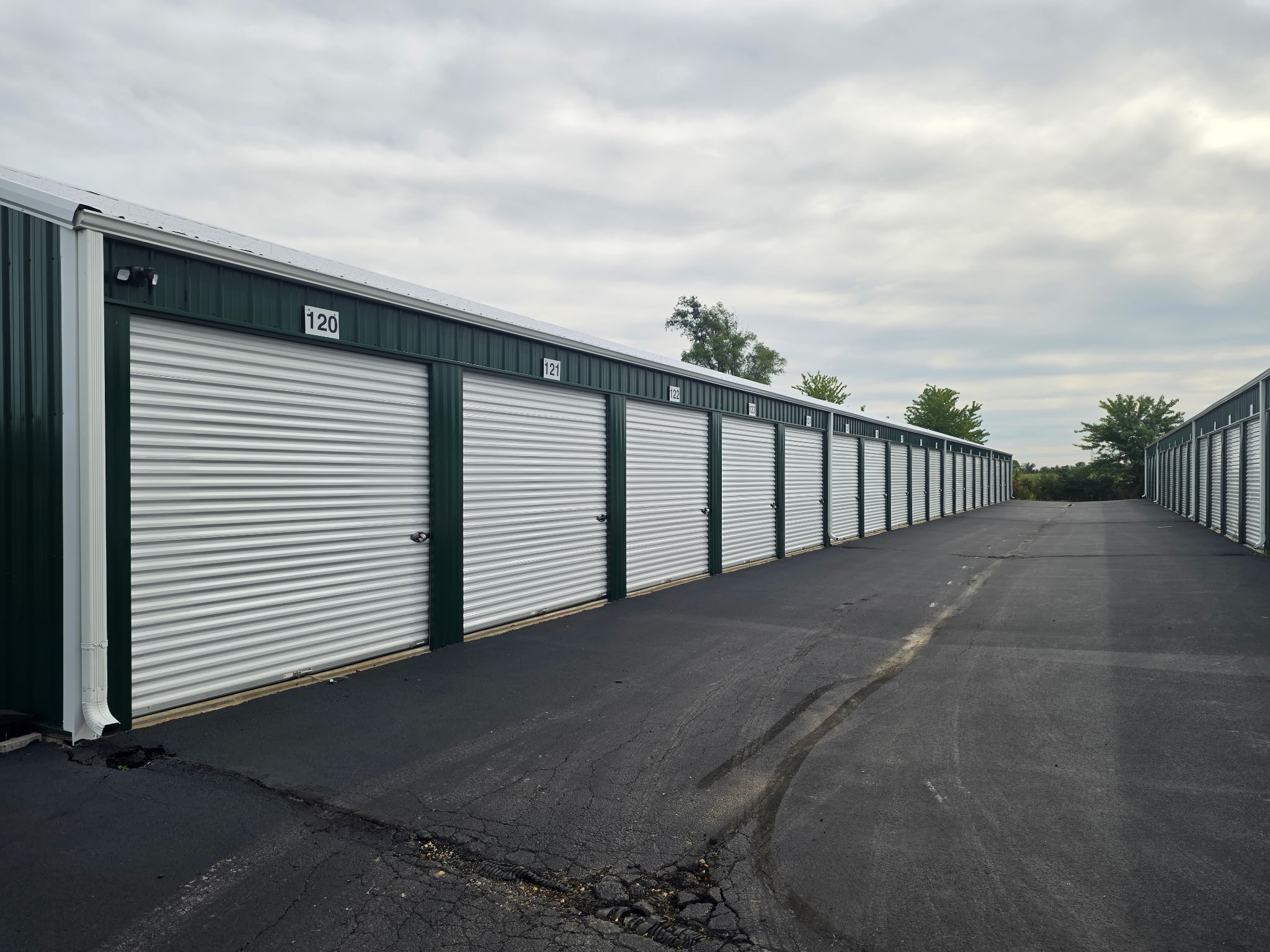 Outdoor Parking drive-up storage unit at Lyford Storage, Rockford IL